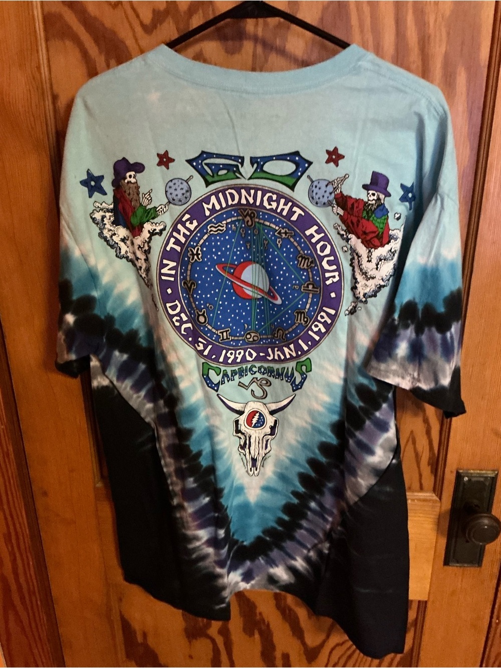 Grateful Dead Midnight Hour Tie Dye Tee XL Liquid Blue New Graphic Shirt - Picture 8 of 8